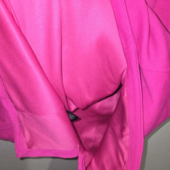 Express Bodycon Cocktail Fuchsia Pink Midi Dress Size 12 - Picture 7 of 12